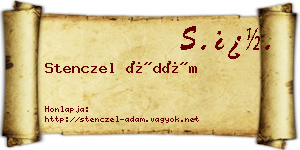 Stenczel Ádám névjegykártya